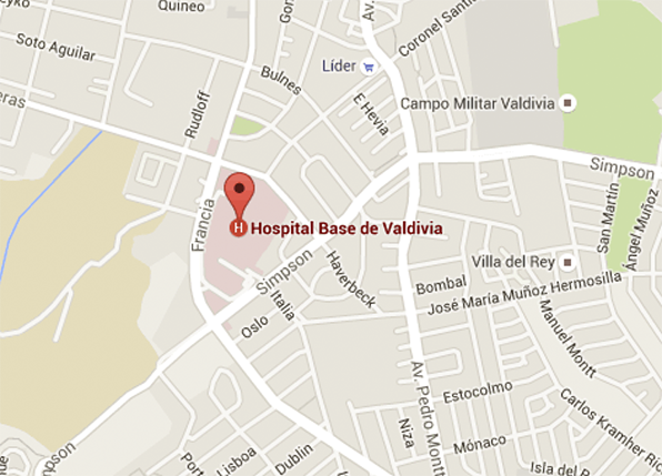 ubicacion hospital base valdivia