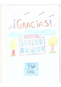 Niños envían dibujos de regalo a pacientes del Servicio de Pediatría